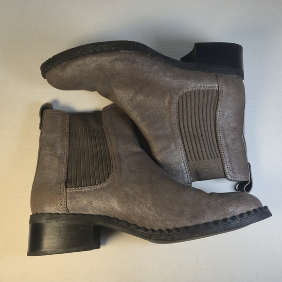 Gentle Souls By Kenneth Cole Brown Mineral Benton Elastic Chelsea Boots Sz 9M - Picture 5 of 8